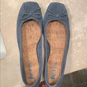 Kork Ease Korks Pianosa Suede Ballet Flat 6.5 Blue